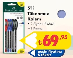 Faber Castell 5'li Tükenmez Kalem image