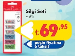 Faber Castell Silgi Seti 6'lı image
