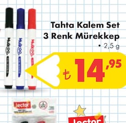 Tahta Kalem Set 3 Renk Mürekkep 2,5 g image