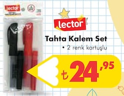 Lector Tahta Kalem Set 2 Renk Kartuşlu image