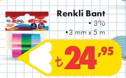 Renkli Bant 3'lü 3 mm x 5 m image