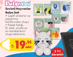 Balonevi Sevimli Hayvanlar Balon Seti image