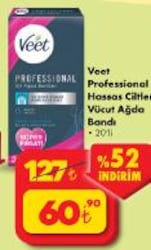 Veet Professional Hassas Ciltler Vücut Ağda Bandı 20'li image