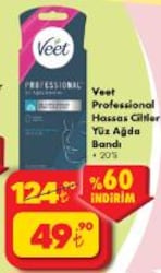 Veet Professional Hassas Ciltler Yüz Ağda Bandı 20'li image