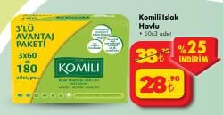 Komili Islak Havlu 60x3 Adet image