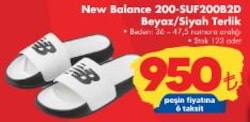 New Balance 200-SUF200B2D Beyaz/Siyah Terlik image