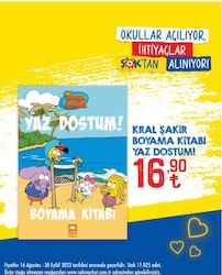 Kral Şakir Boyama Kitabı Yaz Dostum image