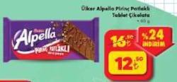 Şok Ülker Alpella Pirinç Patlaklı Tablet Çikolata 65 g