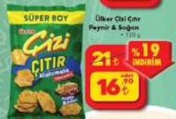 Ülker Çizi Çıtır Peynir & Soğan 120 g image