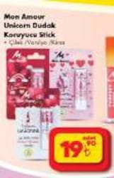 Mon Amour Unicorn Dudak Koruyucu Stick Çilek/Vanilya/Kiraz image