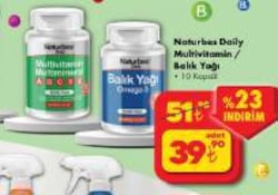 Naturbes Daily Multivitamin/Balık Yağı 10 Kapsül image