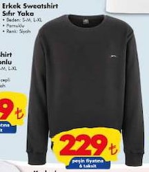 Slazenger Erkek Sweatshirt Sıfır Yaka image