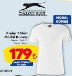 Slazenger Kadın T-Shirt Modal Kumaş image