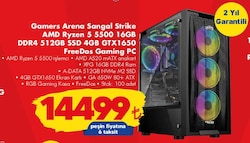 Gamers Arena Sangal Strike AMD Ryzen 5 5500 16 GB DDR4 512 GB SSD 4 GB GTX1650 F image