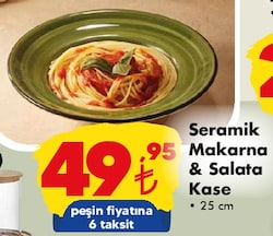 Seramik Makarna & Salata Kase 25 cm image