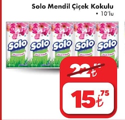 Solo Mendil Çiçek Kokulu 10'lu image