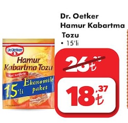 Dr. Oetker Hamur Kabartma Tozu 15'li image