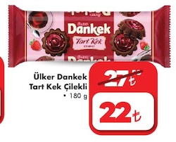 Ülker Dankek Tart Kek Çilekli 180 gr image