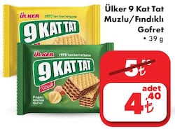 Ülker 9 Kat Tat Muzlu/Fındıklı Gofret 39 gr image