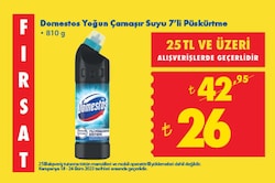 Domestos Yoğun Çamaşır Suyu 7'li Püskürtme 810 g image