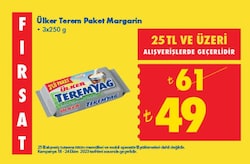 Ülker Terem Paket Margarin 3x250 g image