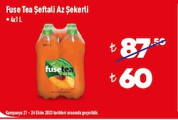 Fuse Tea Şeftali Az Şekerli 4x1 L image