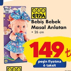 Erpa Bebiş Bebek Masal Anlatan 26 cm image