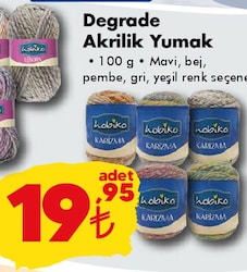 Degrade Akrilik Yumak 100 g image