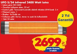 UFO S/24 Infrared Isıtıcı 2400 Watt image