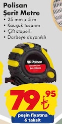 Polisan Şerit Metre 25 mm x 5 m image