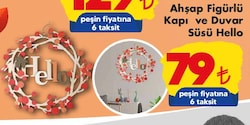 Ahşap Figürlü Kapı ve Duvar Süsü Hello image
