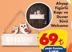 Ahşap Figürlü Kapı ve Duvar Süsü Welcome image