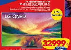 LG 55QNED816RE 55 140 4K Ultra HD Smart QNED Led Tv image
