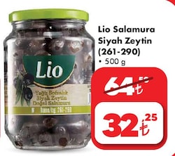 Lio Salamura 261-290 Siyah Zeytin 500 gr image