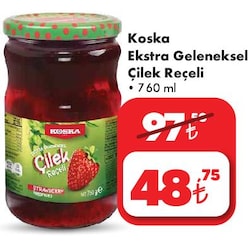 Koska Ekstra Geleneksel Çilek Reçeli 760 ml image