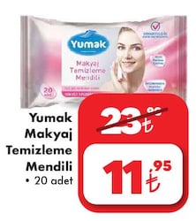 Yumak Makyaj Temizleme Mendili 20 Adet image