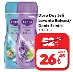 Duru Duş Jeli Lavanta Bahçesi/Deniz Esintisi 450 ml image