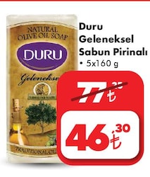 Duru Geleneksel Sabun Prinalı 5x160 g image