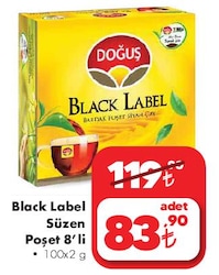 Black Label Süzen Poşet 8'li 100x2 g image