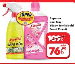 Asperox Sarı Güç+Yüzey Temizleyici Fırsat Paketi image