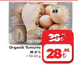 Organik Yumurta M 6'lı 53-63 g image