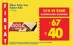 Ülker Dido Trio Tablet XXL 272 g image