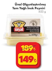 Ünal Olgunlaştırılmış Tam Yağlı İnek Peyniri 600 gr image
