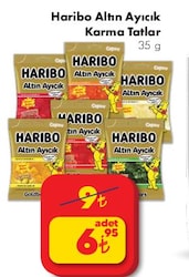 Haribo Altın Ayıcık Karma Tatlar 35 gr image