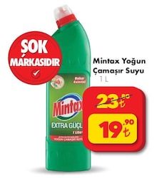 Şok Mintax Yoğun Çamaşır Suyu 1 L