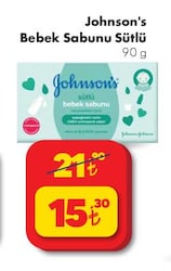 Johnson's Bebek Sabunu Sütlü 90 g image