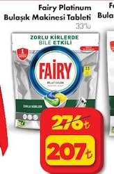 Fairy Platinum Bulaşık Makinesi Tableti 33'lü image