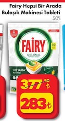 Fairy Hepsi Bir Arada Tablet 50'li Bulaşık Makinesi Tablet image