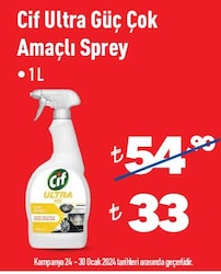 Cif Ultra Güç Çok Amaçlı Sprey 1 l image