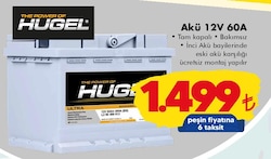 Hugel Akü 12V 60A image